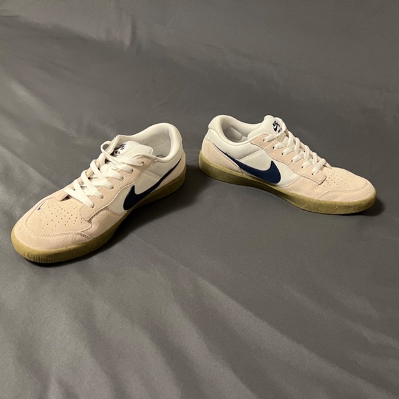 Nike Mens SB Force 58 - White, Light Brown, Navy, Gum - Size 10 - Picture 3 of 10